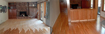 Hardwood Floor Installation Before and After - Seattle